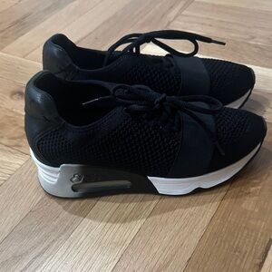 Ash Black and Silver Sneakers